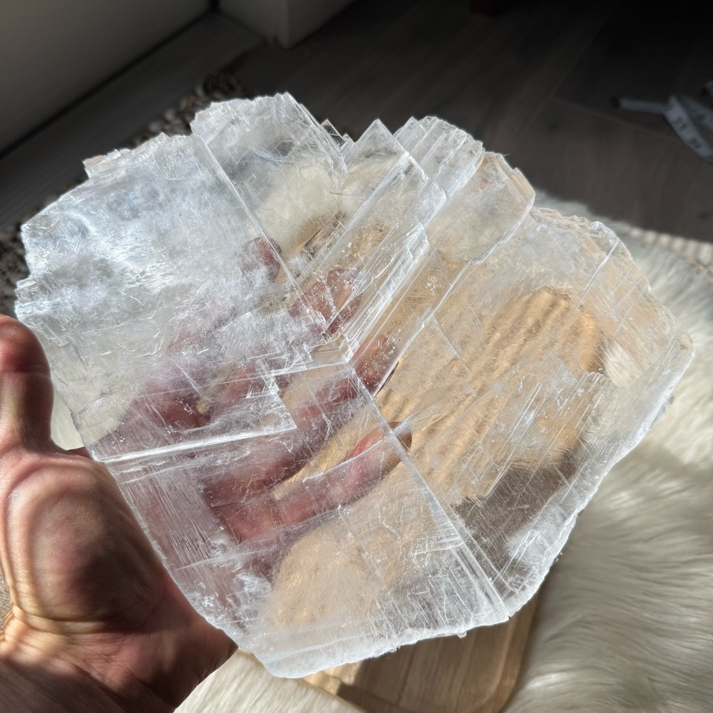 Large True Selenite Crystal Utah Mined